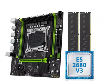 Комплект X99 / MOUGOL X99 P4 LGA 2011-3 / Intel Xeon E5-2680v3 2.5-3.3 GHz / 16GB DDR4