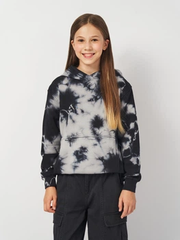 Дитяче тепле худі для дівчинки Nike K Nsw Club Flc Hdy Wash FZ5493-077 128-137 см Димчасте (197596672800)