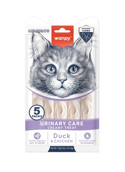 Функциональное жидкое лакомство Wanpy Functional Creamy Lickable Treat Urinary Care для кошек с мочекаменной болезнью 70 г
