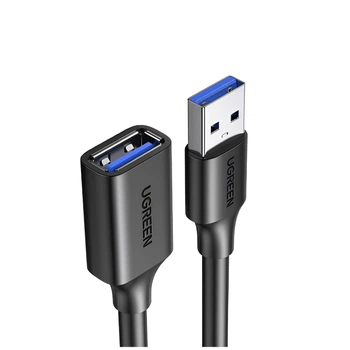 Удлинитель Ugreen USB 3.0 AM / AF штекер - разъём 1.5 м, черный (40656)