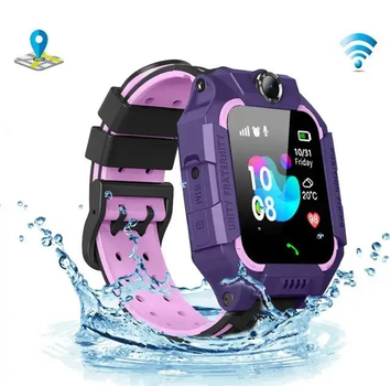 Детские Смарт часы Smart Watch Q19 pro Украинский язык Фиолетовые