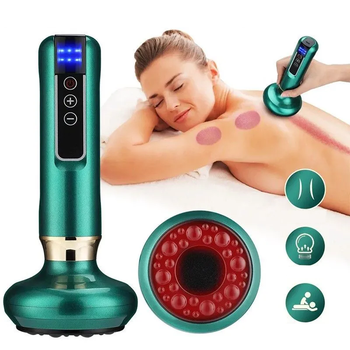 Массажер вакуумный антицеллюлитный для тела с инфракрасным нагревом Cupping Massager