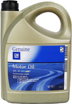 Масло моторное General Motors 5W30 Dexos2 5 л (93165557)