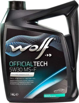 Моторное масло Wolf OFFICIALTECH 5W30 MS-F 4 л (8308710) – фото