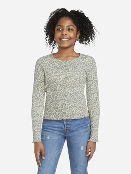 Детский лонгслив для девочки Levi's 403851296 122-128 см Зеленый (1159813722)