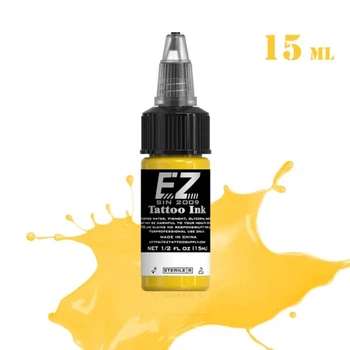 Фарба жовта EZ Tattoo Ink Lightning Yellow для тату майстра 15 ml
