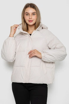 Куртка женская демисезонная, цвет светло-бежевый, 244R2025-5, XL