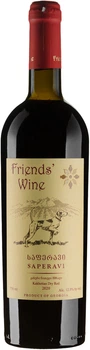 Вино виноградное натуральное Friends' wine Саперави сухое красное 0.75 л (4860110400017)