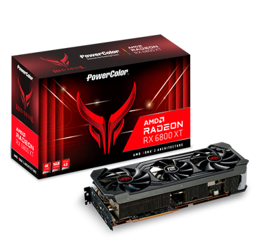 Видеокарта PowerColor Radeon RX 6800 XT 16 GB Red Devil