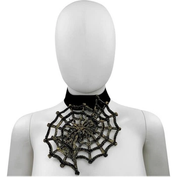 Чокер Spider Queen Seta Decor 24-507BLK-GL