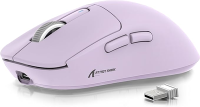 Мышь беспроводная ATTACK SHARK X3 Lavender PAW3395
