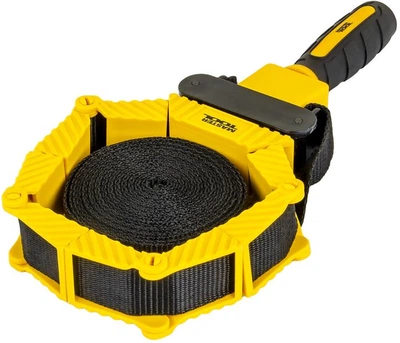 Струбцина столярная Mastertool 07-0501 ленточная 25 мм х 4 м из ударопрочного пластика с двухкомонентной ручкой черная с желтым (33-12-07-0501)