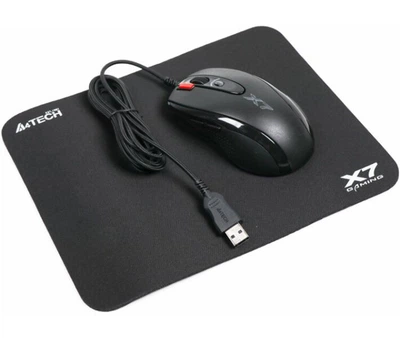 Комплект A4Tech X-7120: Мышь X-710BK USB Black + игровая