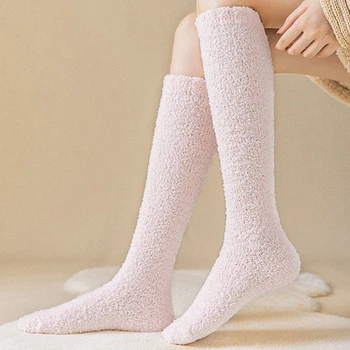 Гольфы теплые Дабл Флаффи Gi Lian 37-40 розовый