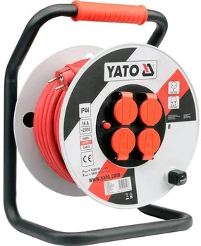 Przedłużacz sieciowy YATO na bębnie L=40 m 3-żyłowy S=2.5 mm² (YT-8107)