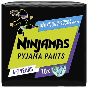 Підгузки - трусики Pampers Ninjamas Boy 4-7 років (17-30 кг) 10 шт (8006540630518)