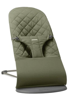 Кресло-качалка BabyBjorn Bliss Cotton Dark green, 7317680060464