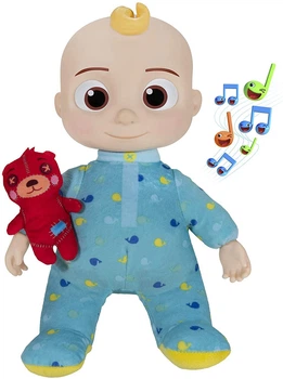 Мягкая игрушка кукла Джей Джей со звуком CoComelon Roto Plush Bedtime JJ Doll