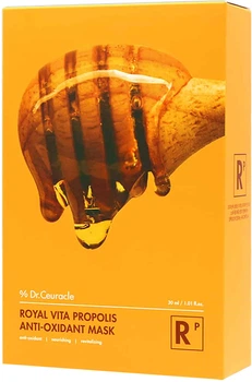 Антиоксидантная маска с экстрактом прополиса Dr.Ceuracle Vita Propolis Antioxidant Mask, 10 шт*30 мл