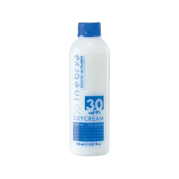 Крем-окислитель сапфир-коллаген Inebrya 30 Vol Oxycream Zaffiro-Collagene 9% Bionic, 150 мл