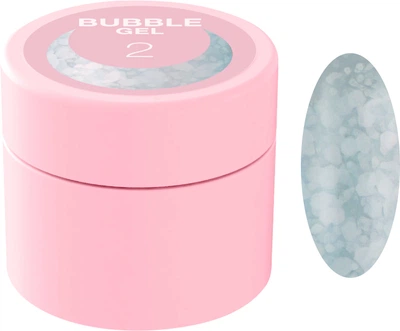 Блесточки для ногтей Bubble Gel №2 Luna, 5 мл