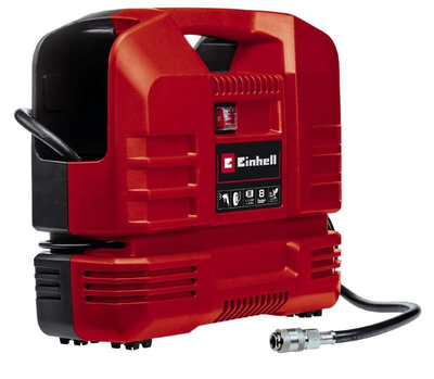 Компресор повітряний Einhell TC-AC 190 OF Set, безмасляний, 1100Вт, 190л/хв, 8бар, 5кг (4020660)