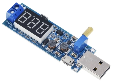 Комбинированный преобразователь понижающий/повышающий USB DC-DC 3.5-12В - 1.2-24В