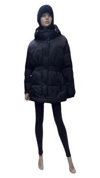 Куртка женская зимняя Clasna с натуральным утеплителем CW24D667DW L черный