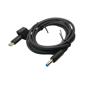Кабель питания USB Type-C 100W DC 4.5×3.0*0.6 HP для подзарядки ноутбука от повербанка USB (776601)