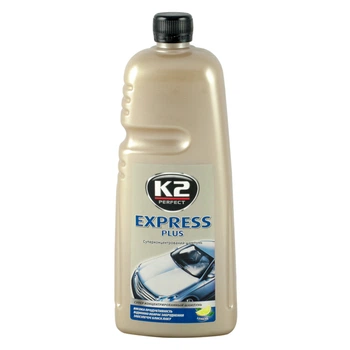 Автошампунь K2 Express Plus с воском желтый 1л EK1410
