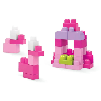 Конструктор детский Fisher-Price большие детали 60 штук (розовый) (DCH54)