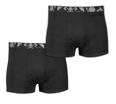 Набір Труси чоловічі Mil-Tec 2 пари боксери M Чорні Boxer Shorts Skull 2-pack M Black (11200102-903-M)