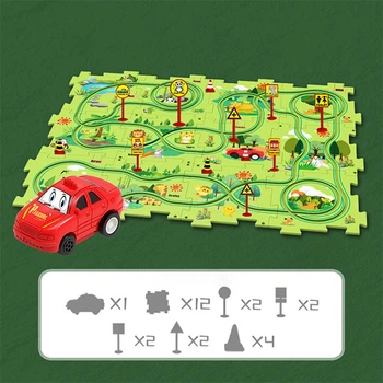 Развивающая игрушка-пазл «RailCar» Лесопарк
