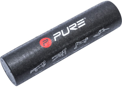 Wałek fitnes roller Pure2Improve 60 x 15 cm P2I201350 Black (8719033335776)