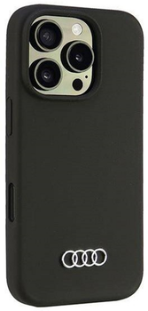 Etui Audi Silicone Case do Apple iPhone 16 Pro Black (6955250227971)