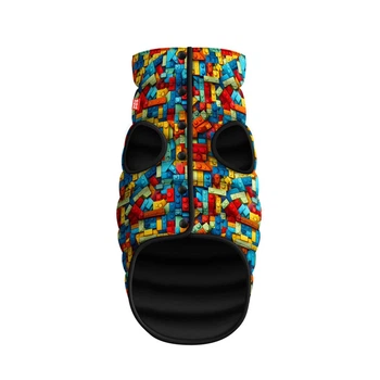 Курточка для собак WAUDOG Clothes рисунок "Блоки", L65, В 87-90 см, С 60-65 см