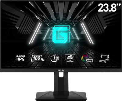 Монітор 24" MSI G244PF E2 -- Full HD IPS / 180Hz / 8-Bit / DCI-P3 92% / Adaptive Sync / Pivot / HAS