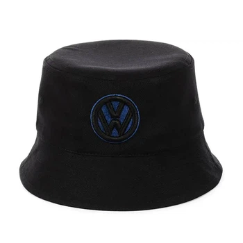 Молодежная панама с вышивкой Фольксваген (Volkswagen) (One-size) Черный