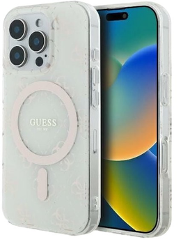 Панель Guess Hardcase IML 4G MagSafe для Apple iPhone 16 Pro White (GUHMP16LH4DTEH)