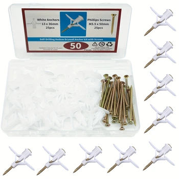 Дюбели Молли с Шурупами Набор 50 шт SPEC (SP-243050)