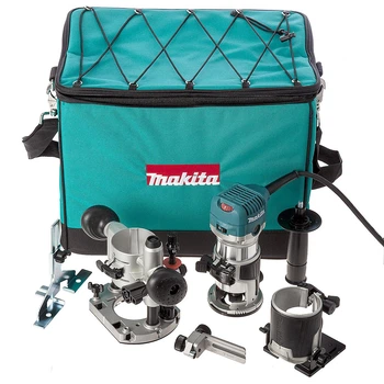 Фрезер Makita RT 0702 CX2 у сумці з набором аксесуарів (RT0702CX2)
