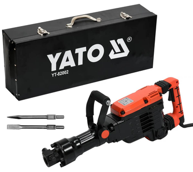 Отбойный молоток Yato YT-82002 в кейсе с пикой и зубилом (YT-82002)