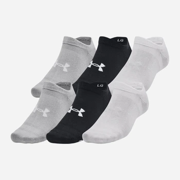 Набор женских носков коротких Under Armour Essential No Show 6pk 1382611-002 S 6 пар Белый/Черный/Серый (196885582899)
