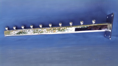 Кронштейн 10 кульок на стіну 45 см овал хромований