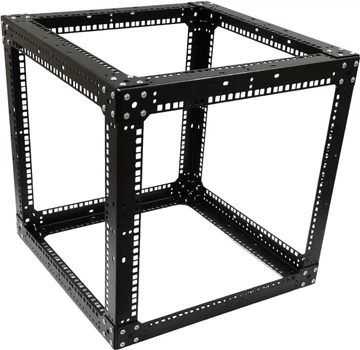 Стойка-кронштейн CMS Cube 19" 9U 550х550х550 мм, усиленная Черная (UA-OFLC955W2.0-BK)