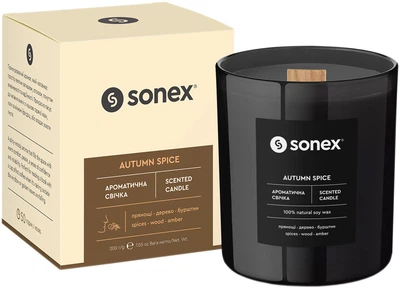 Ароматическая свеча Sonex Autumn Spice 50 часов 200 г (SO102482)