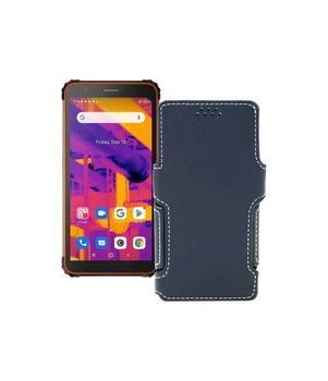 Чохол-книжка з екошкіри для телефону Blackview BV6600 Pro 2021 Чорний глянець