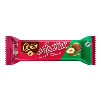 Вафли Світоч Артек со вкусом ореха 71 г (8445290306661)