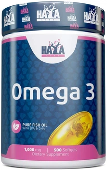 Жирные кислоты Омега 3 Haya labs Omega 3 1000mg 200 caps