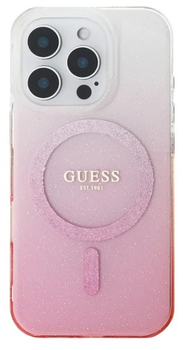 Панель Guess Hardcase IML Glitter Gradient MagSafe для Apple iPhone 16 Pro Max Pink (GUHMP16XHGRCELP)